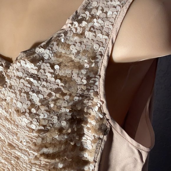 M - THE LIMITED - NWT - reversible sequin cream tank - Picture 8 of 16